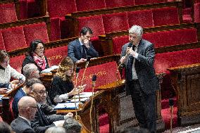 Session of Questions to the Government at The National Assembly - Paris AJ