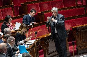 Session of Questions to the Government at The National Assembly - Paris AJ