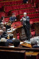 Session of Questions to the Government at The National Assembly - Paris AJ