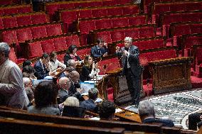 Session of Questions to the Government at The National Assembly - Paris AJ