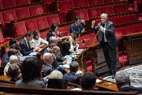 Session of Questions to the Government at The National Assembly - Paris AJ