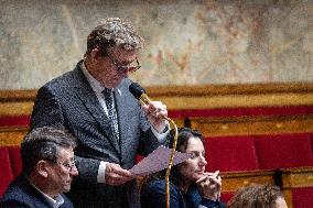 Session of Questions to the Government at The National Assembly - Paris AJ