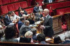Session of Questions to the Government at The National Assembly - Paris AJ