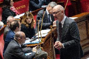 Session of Questions to the Government at The National Assembly - Paris AJ