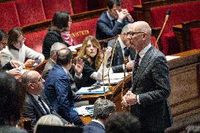 Session of Questions to the Government at The National Assembly - Paris AJ