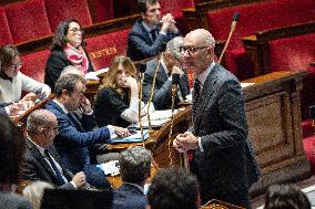 Session of Questions to the Government at The National Assembly - Paris AJ