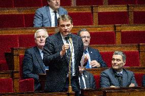 Session of Questions to the Government at The National Assembly - Paris AJ