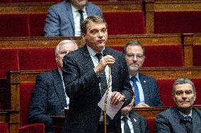 Session of Questions to the Government at The National Assembly - Paris AJ