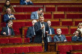 Session of Questions to the Government at The National Assembly - Paris AJ