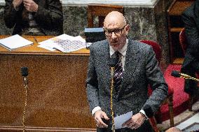 Session of Questions to the Government at The National Assembly - Paris AJ
