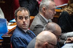 Session of Questions to the Government at The National Assembly - Paris AJ