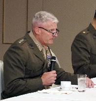 Japan defense minister in Okinawa