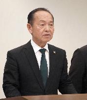 Japan defense minister in Okinawa