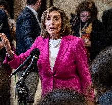 DC: Former Speaker Nancy Pelosi Speaks To Reporters after classified hearing on on the Venezuela operation