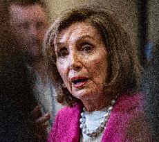 DC: Former Speaker Nancy Pelosi Speaks To Reporters after classified hearing on on the Venezuela operation
