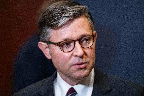 DC: Speaker Mike Johnson Speaks To Reporters after classified hearing on on the Venezuela operation