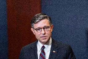 DC: Speaker Mike Johnson Speaks To Reporters after classified hearing on on the Venezuela operation