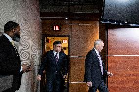 DC: Speaker Mike Johnson Speaks To Reporters During Weekly Capitol Hill Press Conference