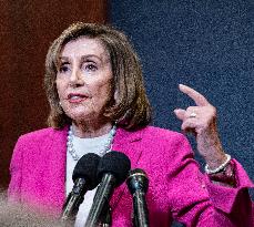 DC: Former Speaker Nancy Pelosi Speaks To Reporters after classified hearing on on the Venezuela operation