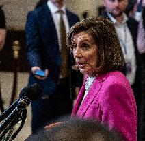 DC: Former Speaker Nancy Pelosi Speaks To Reporters after classified hearing on on the Venezuela operation