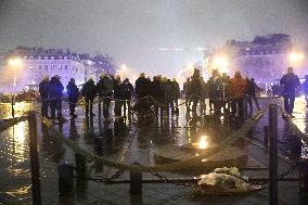 Several Dozen Farmers From The Coordination Rurale Arriving In Paris