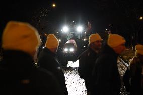 Several Dozen Farmers From The Coordination Rurale At Porte d Auteuil - Paris