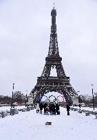 Paris Under The Snow - Eiffel Tower
