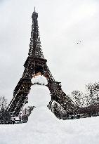 Paris Under The Snow - Eiffel Tower