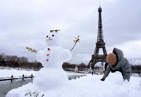 Paris Under The Snow - Eiffel Tower