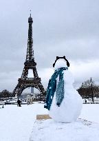 Paris Under The Snow - Eiffel Tower