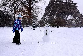 Paris Under The Snow - Eiffel Tower