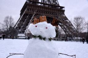 Paris Under The Snow - Eiffel Tower