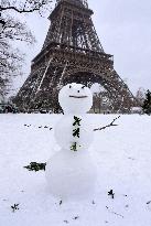 Paris Under The Snow - Eiffel Tower