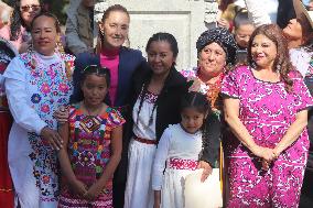 Unveil Ceremony Statues of Heroic Mexican Women - Mexico