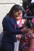 Unveil Ceremony Statues of Heroic Mexican Women - Mexico