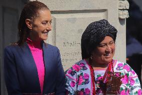 Unveil Ceremony Statues of Heroic Mexican Women - Mexico