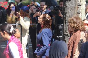 Unveil Ceremony Statues of Heroic Mexican Women - Mexico