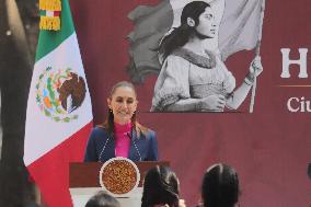 Unveil Ceremony Statues of Heroic Mexican Women - Mexico