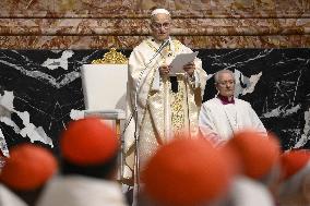 Pope Leo XIV Leads Mass During The Extraordinary Consistory - Vatican