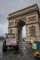 Several Dozen Farmers From The Coordination Rurale Arriving In Paris