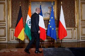 Weimar Triangle and Indian Foreign Ministers Meet in Paris