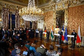 Weimar Triangle and Indian Foreign Ministers Meet in Paris