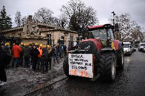 Farmers Protest In Front Of The National Assembly - Paris