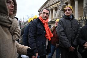 Farmers Protest In Front Of The National Assembly - Paris