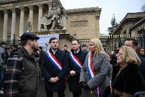 Farmers Protest In Front Of The National Assembly - Paris