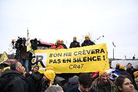 Farmers Protest In Front Of The National Assembly - Paris