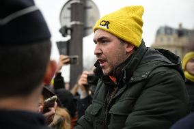 Farmers Protest In Front Of The National Assembly - Paris