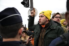 Farmers Protest In Front Of The National Assembly - Paris