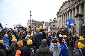 Farmers Protest In Front Of The National Assembly - Paris