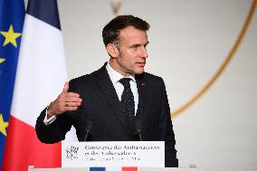 President Macron At 2026 Ambassadors Conference - Paris